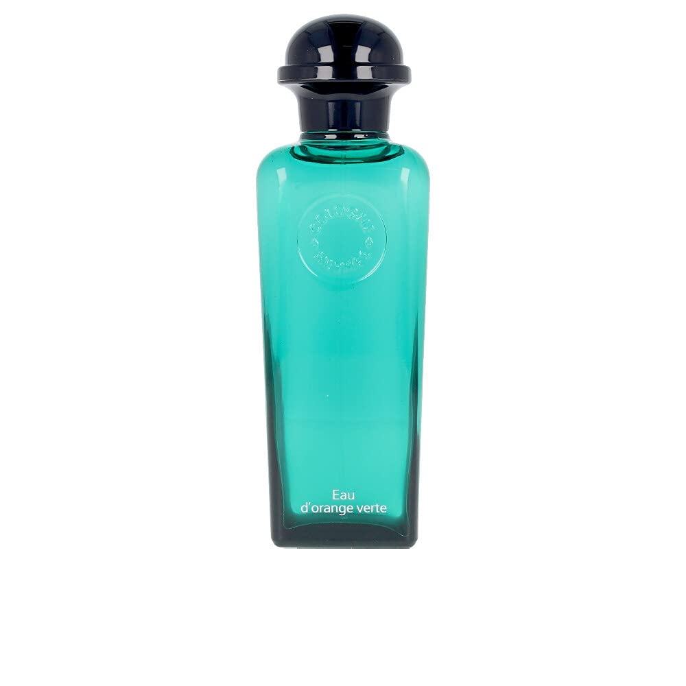 Hermès Eau D'Orange Verte bottle close-up, refreshing citrus fragrance for everyday wear.