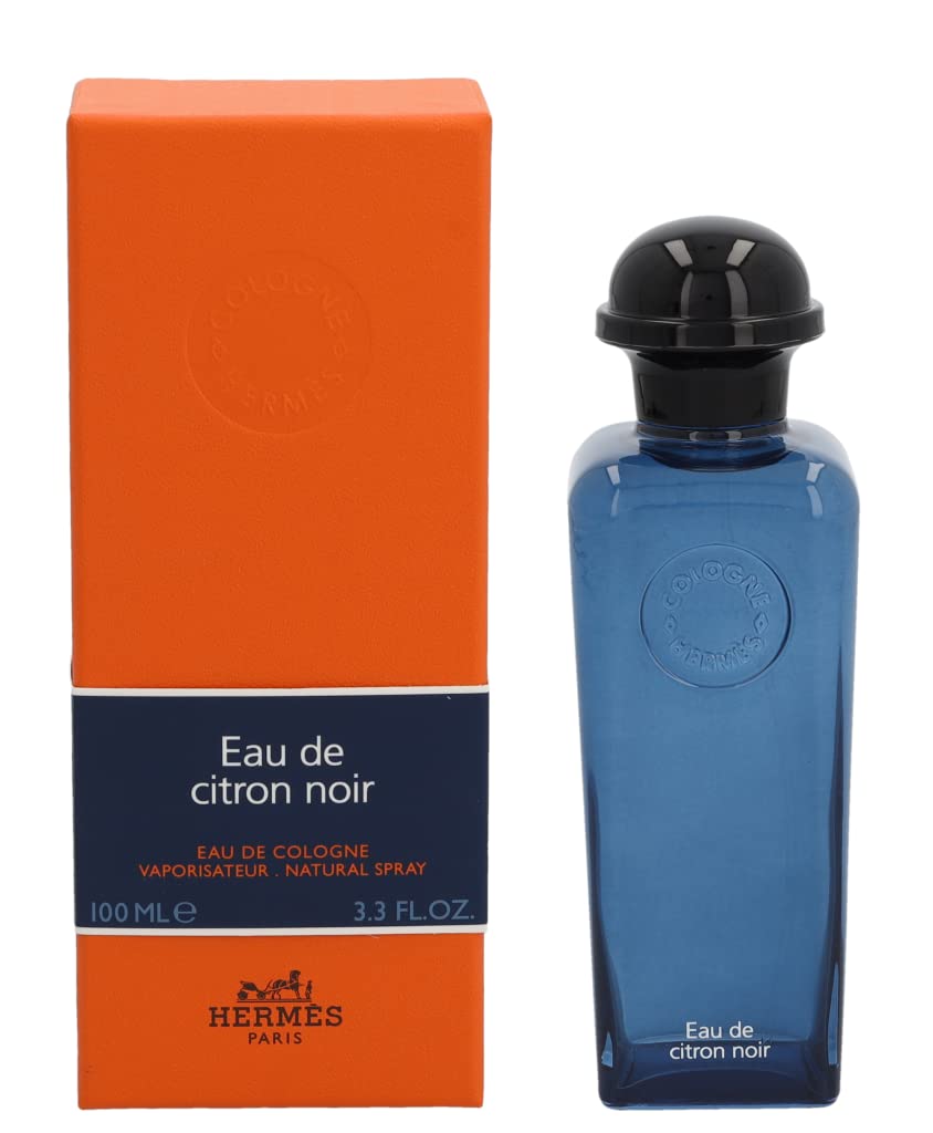 Hermès Eau de Citron Noir on boutique display suggests approachable luxury.