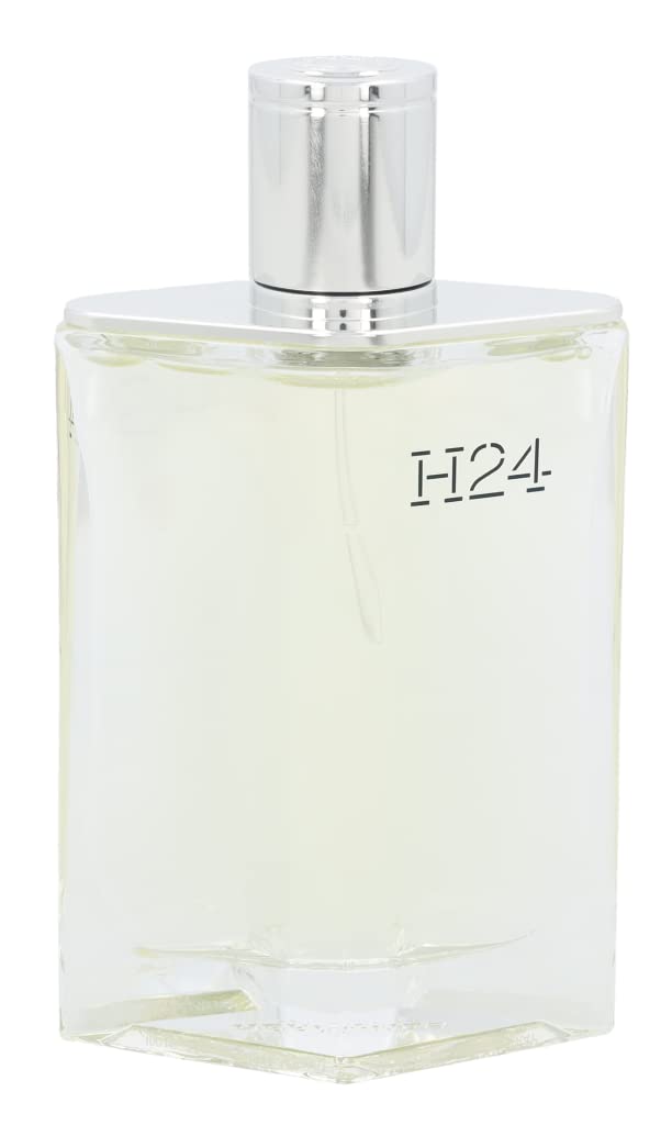 Hermès H24 spray nozzle close-up highlighting a refined, airy mist for spring.