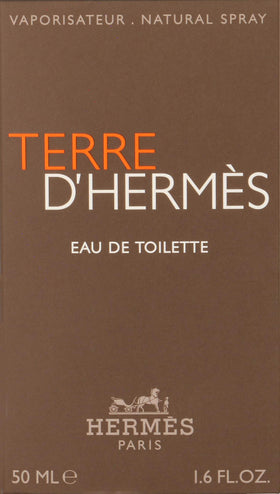 Hermès Terre d'Hermès bottle front view shows timeless elegance.