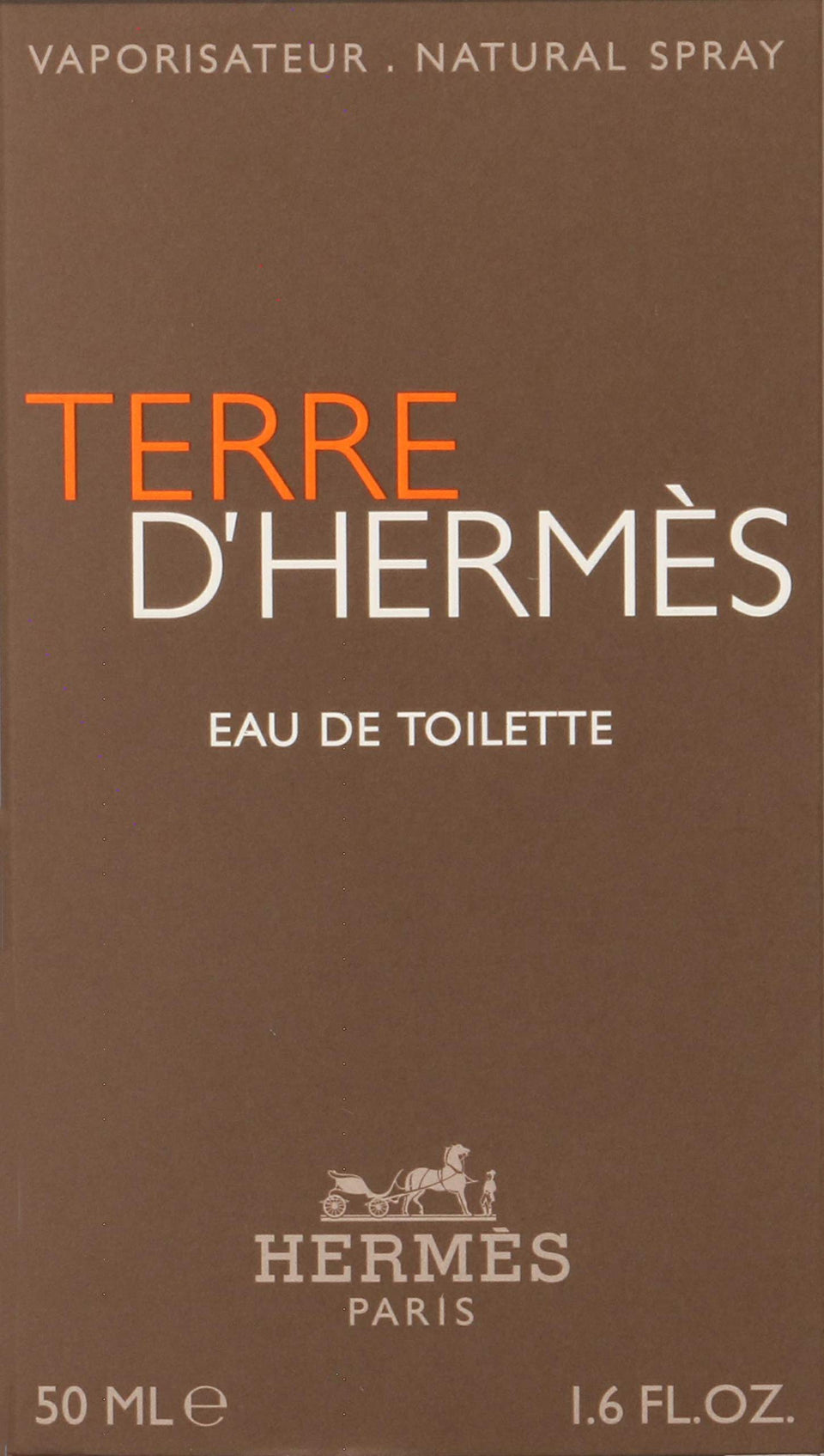 Hermès Terre d'Hermès bottle front view shows timeless elegance.