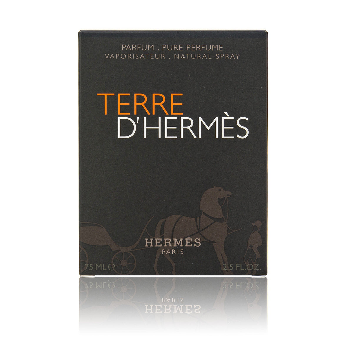 Hermès Terre D'Hermes close-up emphasizes citrus, pepper, and cedar for versatile wear