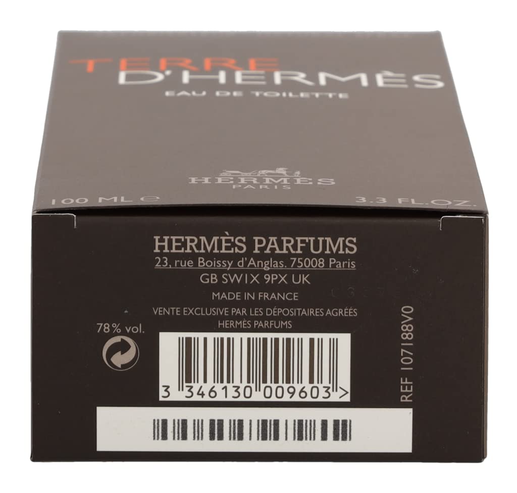 Hermès Terre d’Hermès base notes cedar and vetiver anchor the scent.