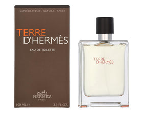 Hermès Terre d’Hermès bottle front, refined masculine fragrance for daily wear.