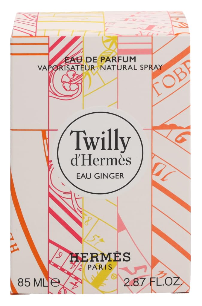 Close-up of the cap on Hermès Twilly D’Hermès Eau Ginger bottle highlighting premium packaging.