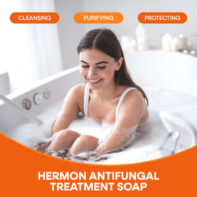 Daily body cleanse by Hermon helps skin balance and freshness.