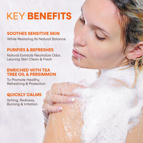 Foamy lather from Hermon Antifungal Soap Bar for gentle cleansing.