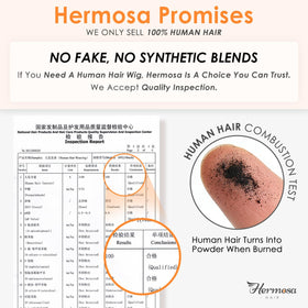 Hermosa versatile wig offers C-part or middle-part styling options.