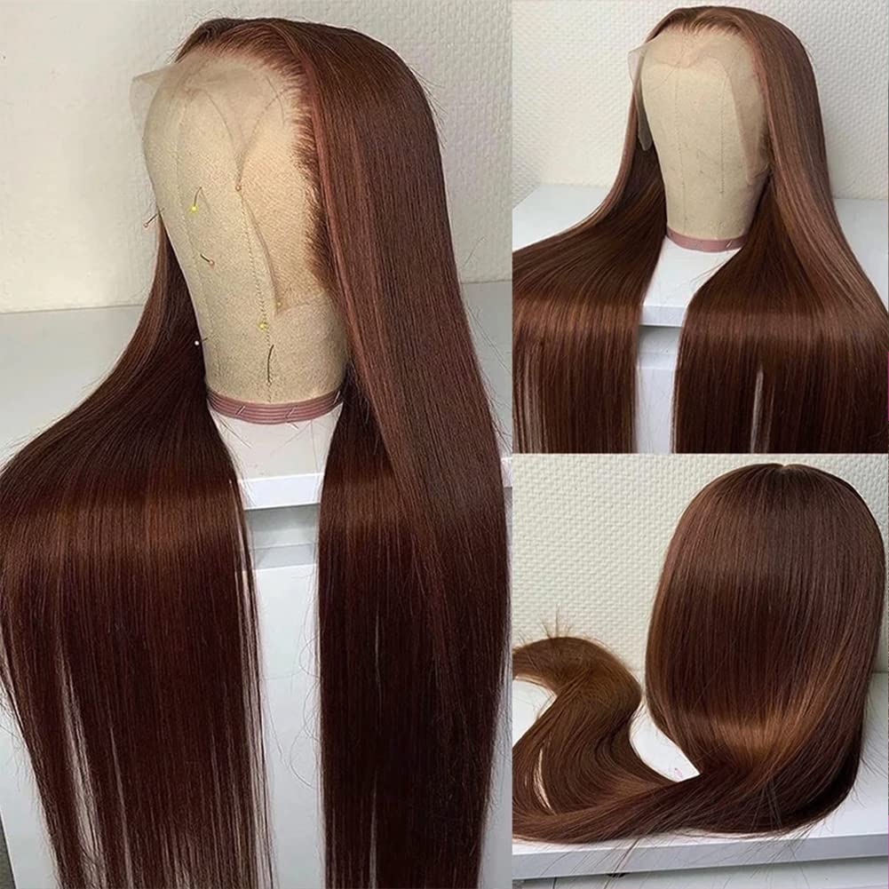 Hermosa 180-density straight hair for a full look and easy styling.