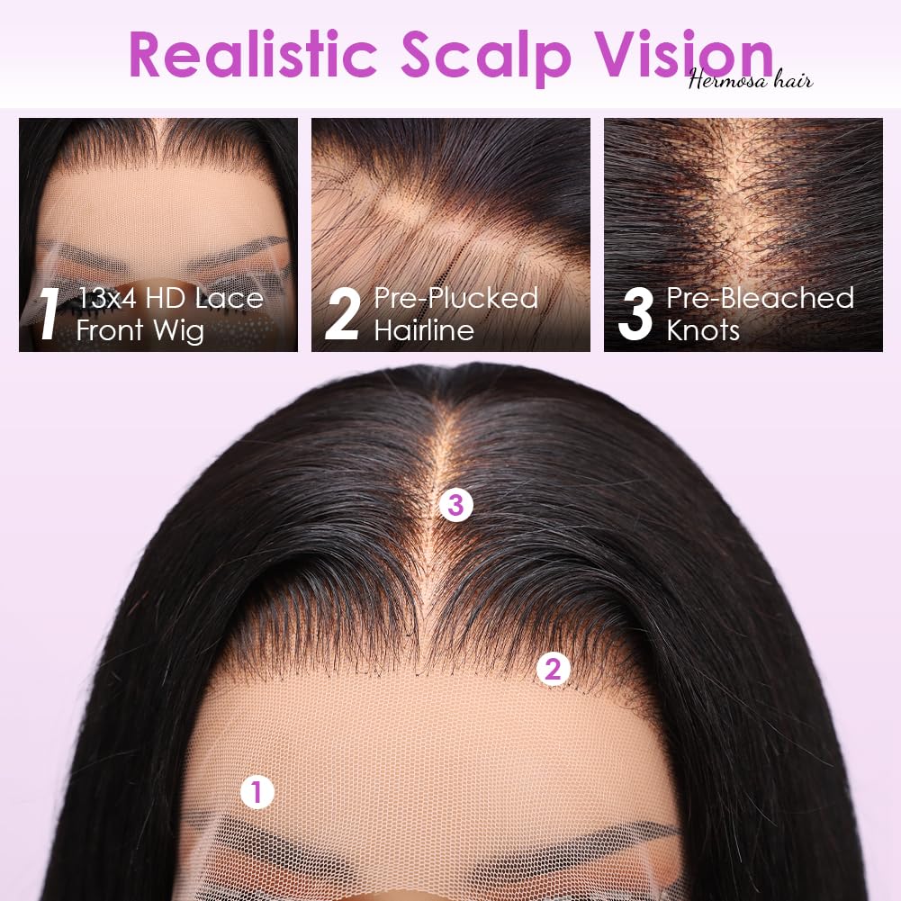 Hermosa 28-inch lace front wig back view highlighting continuous fullness.