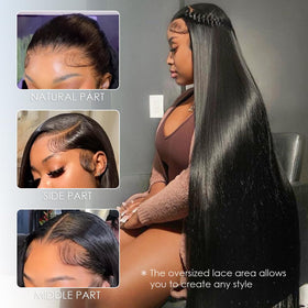 Hermosa 28-inch lace front wig cap with adjustable straps for secure fit.