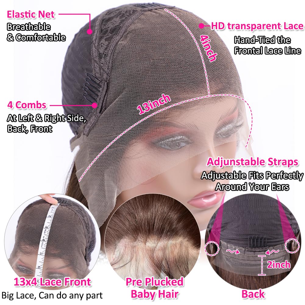 Hermosa glueless cap wig with adjustable fit and secure support.