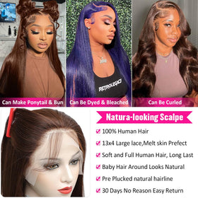 Hermosa 30in straight Brazilian hair offers durability and long-lasting reshaping options