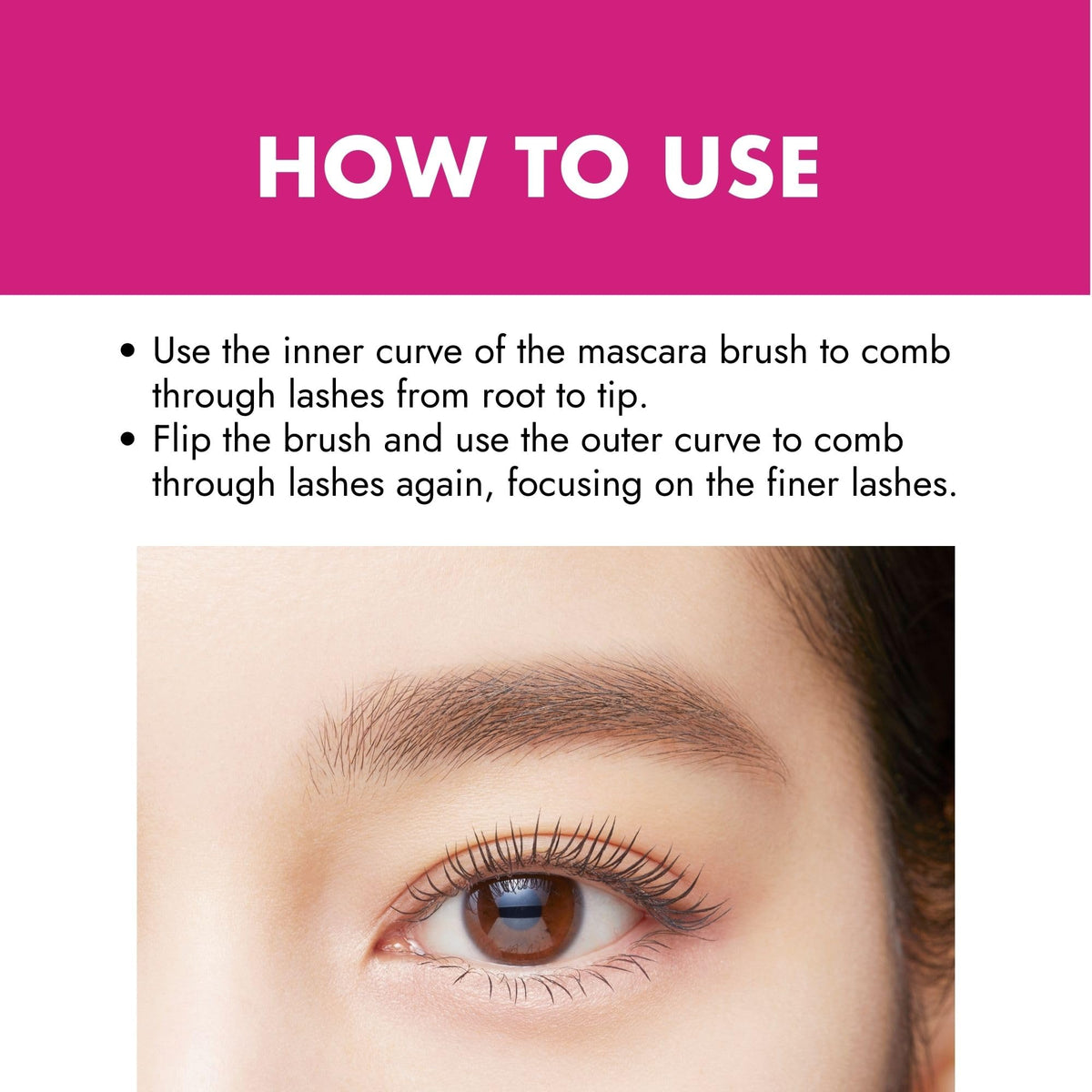 Heroine Make close-up-lashes reveals curl with conditioning oils