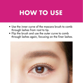 Heroine Make close-up-lashes reveals curl with conditioning oils