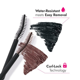 Heroine Make dense volume mascara brush close-up showing fiber precision.