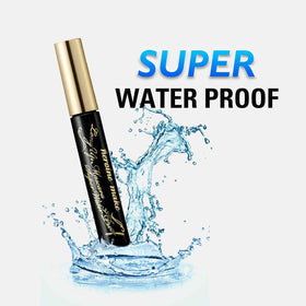 Close-up of Heroine Make KissMe waterproof mascara brush highlighting volumizing wand