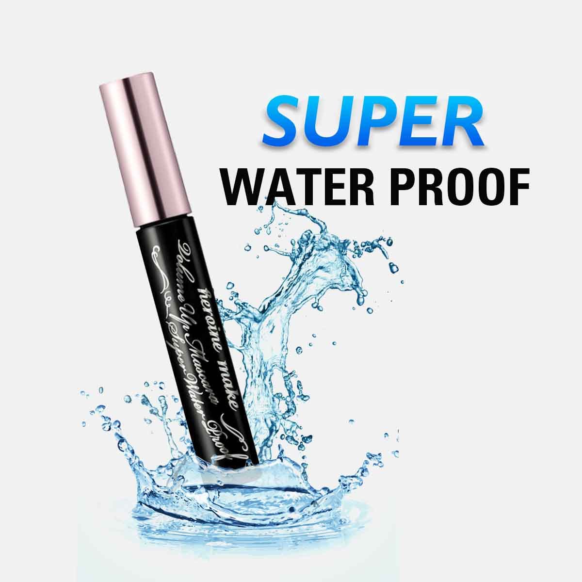 Heroine Make volume-curl-mascara delivers long-lasting curl and clump-free definition.