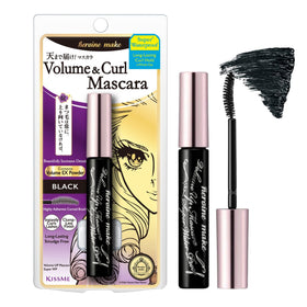 Heroine Make Volume & Curl Mascara bottle shows sleek design for long-lasting wear