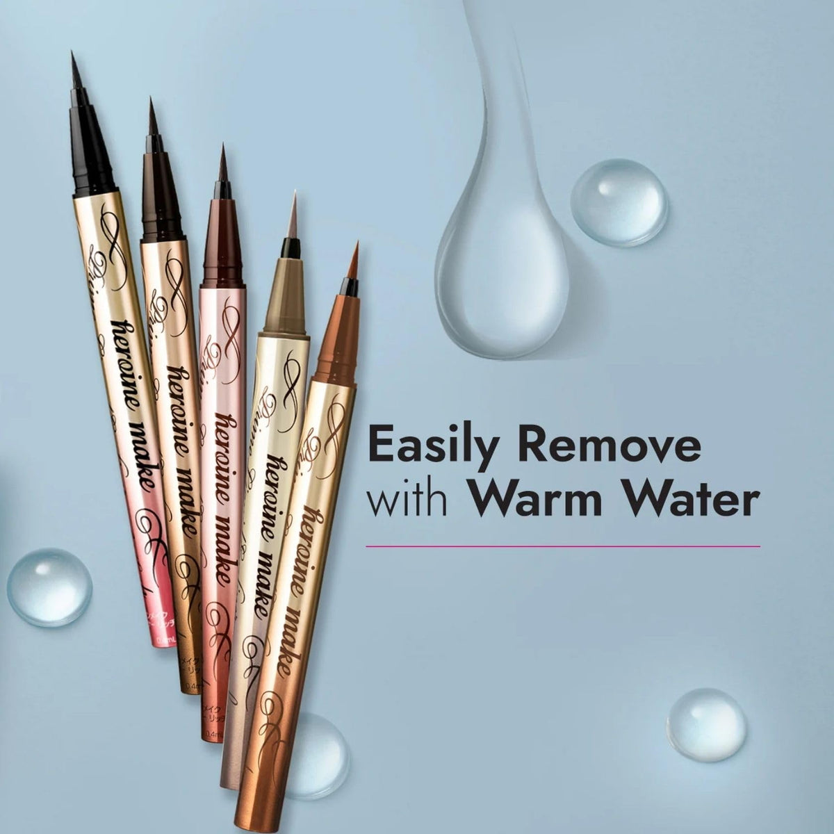 Heroine Make waterproof, smudge-proof formula stands up to sweat and humidity