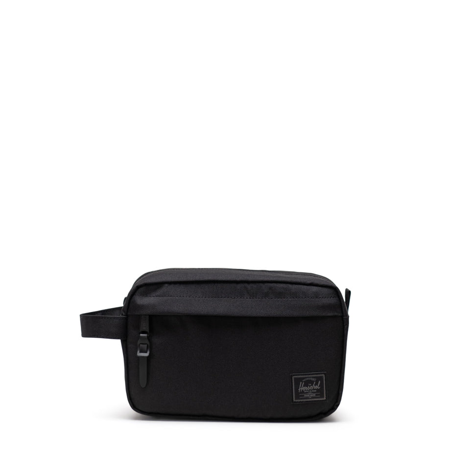Herschel Chapter Small Travel Kit front view; compact toiletry organizer.