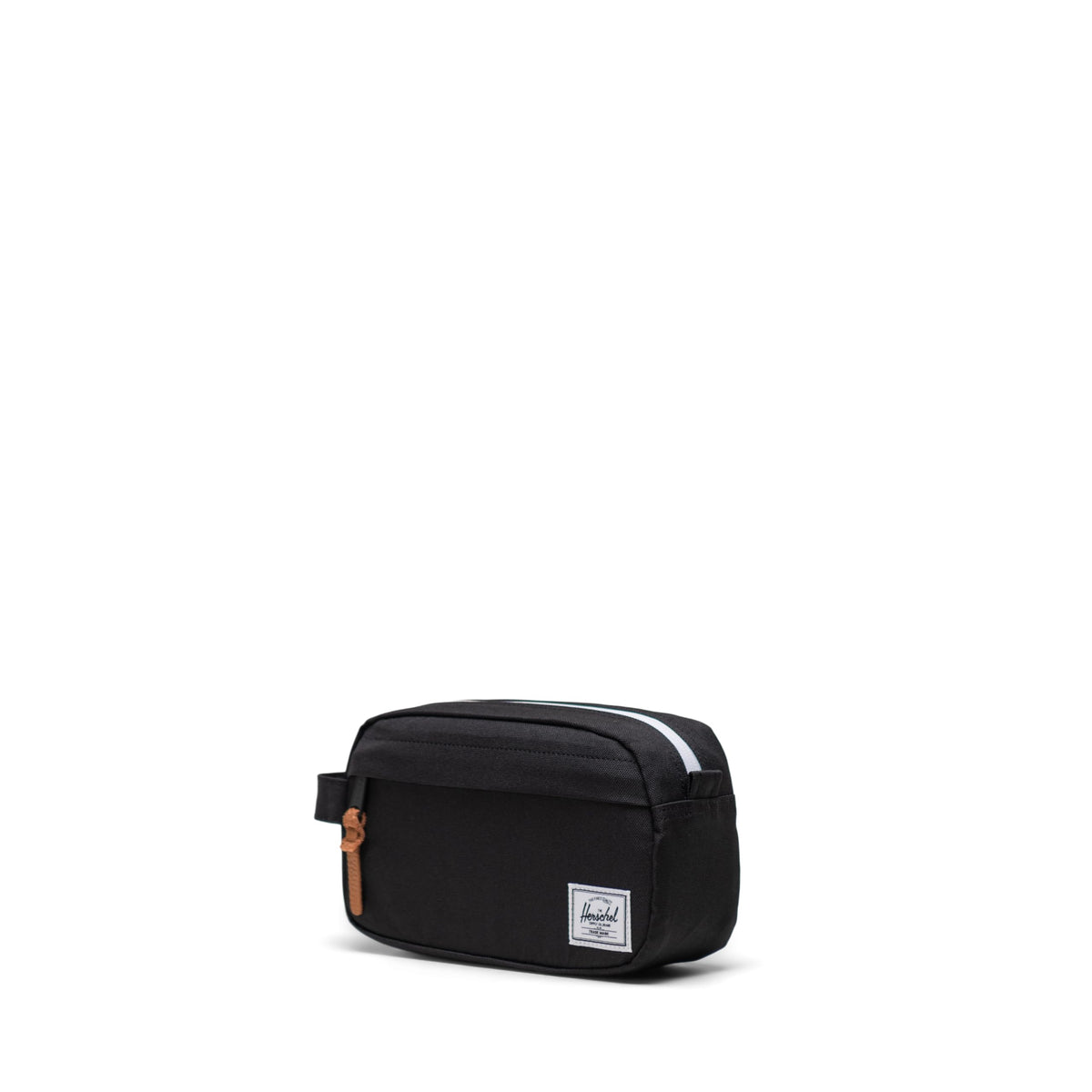 Herschel Chapter Small Travel Kit open interior reveals spacious arrangement