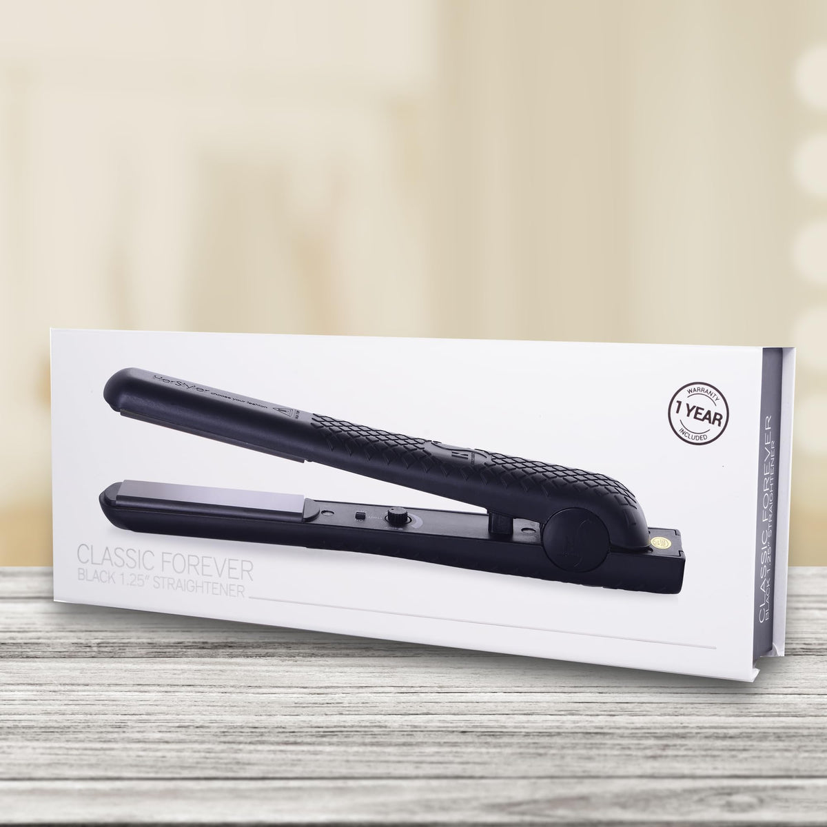 HerStyler Forever Flat Iron with 1.25-inch plates for versatility