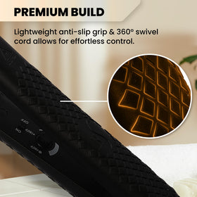 HerStyler Forever Flat Iron features negative ion technology to reduce frizz