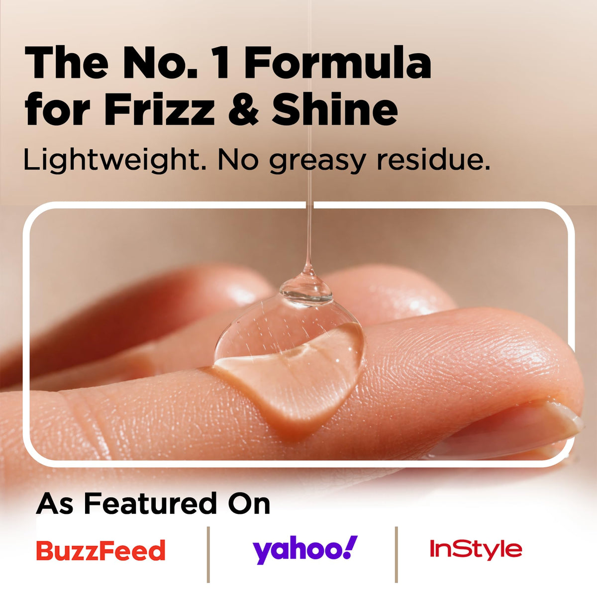 HerStyler Hair Repair Serum drops illustrate precise dispensing for controlled use