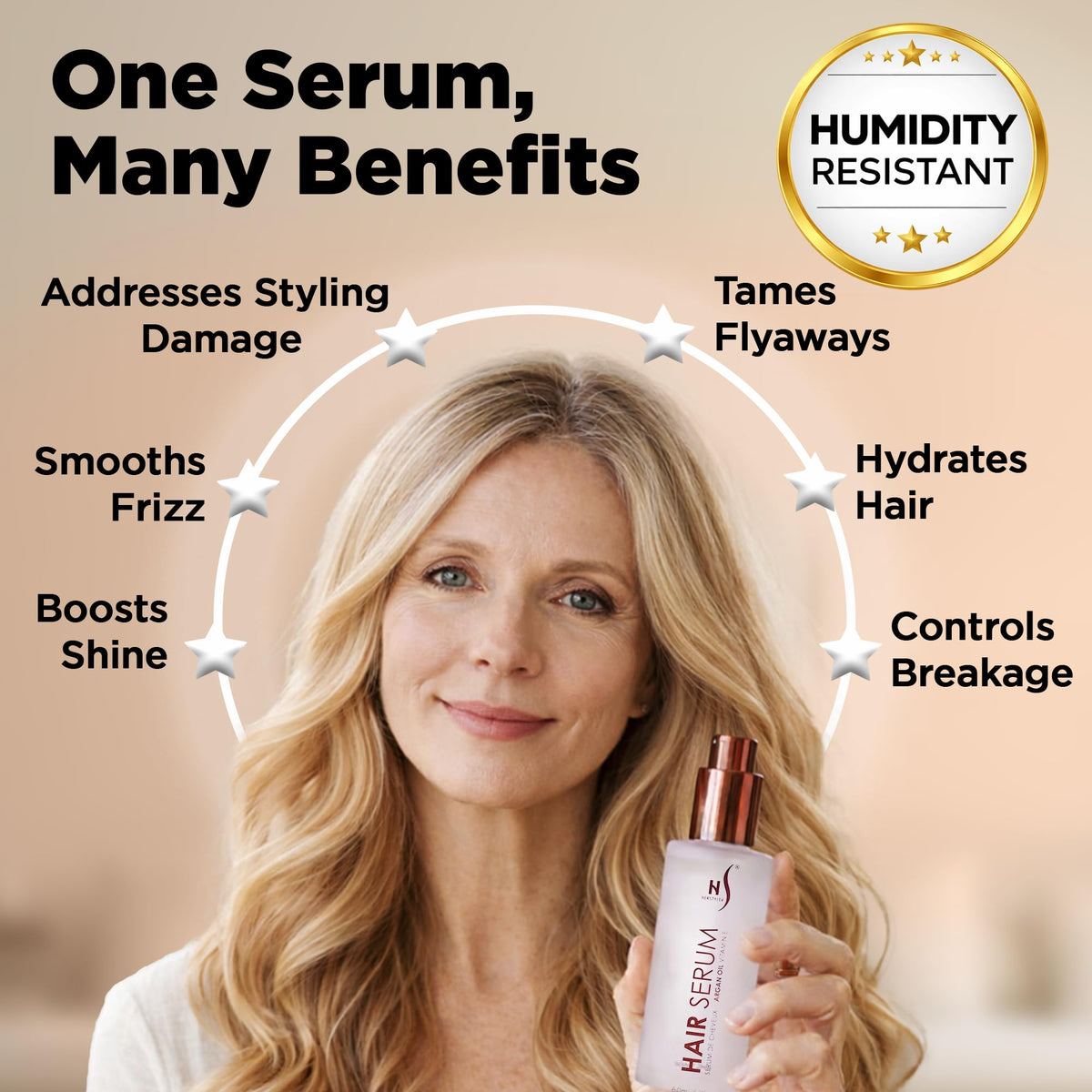 HerStyler Hair Repair Serum prep before heat styling for smoother blowouts