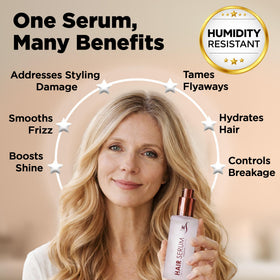 HerStyler Hair Repair Serum prep before heat styling for smoother blowouts