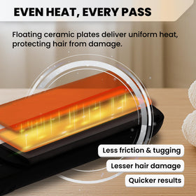 Herstyler Superstyler Onyx ion technology reduces static for shine.