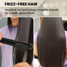 Herstyler Superstyler Onyx travel-friendly compact design for on-the-go use.