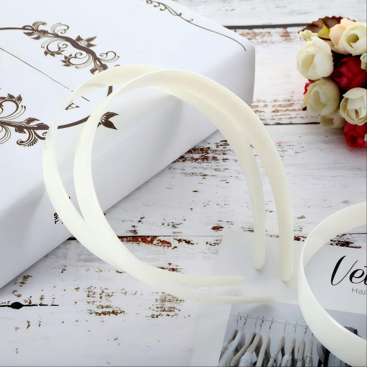 Close-up of smooth edges on HESTYA headbands for comfortable wear.