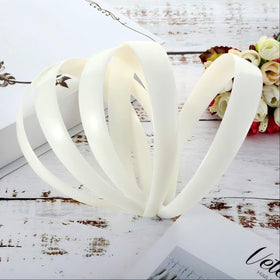 HESTYA headbands shown with ribbon wrap for DIY fashion projects.