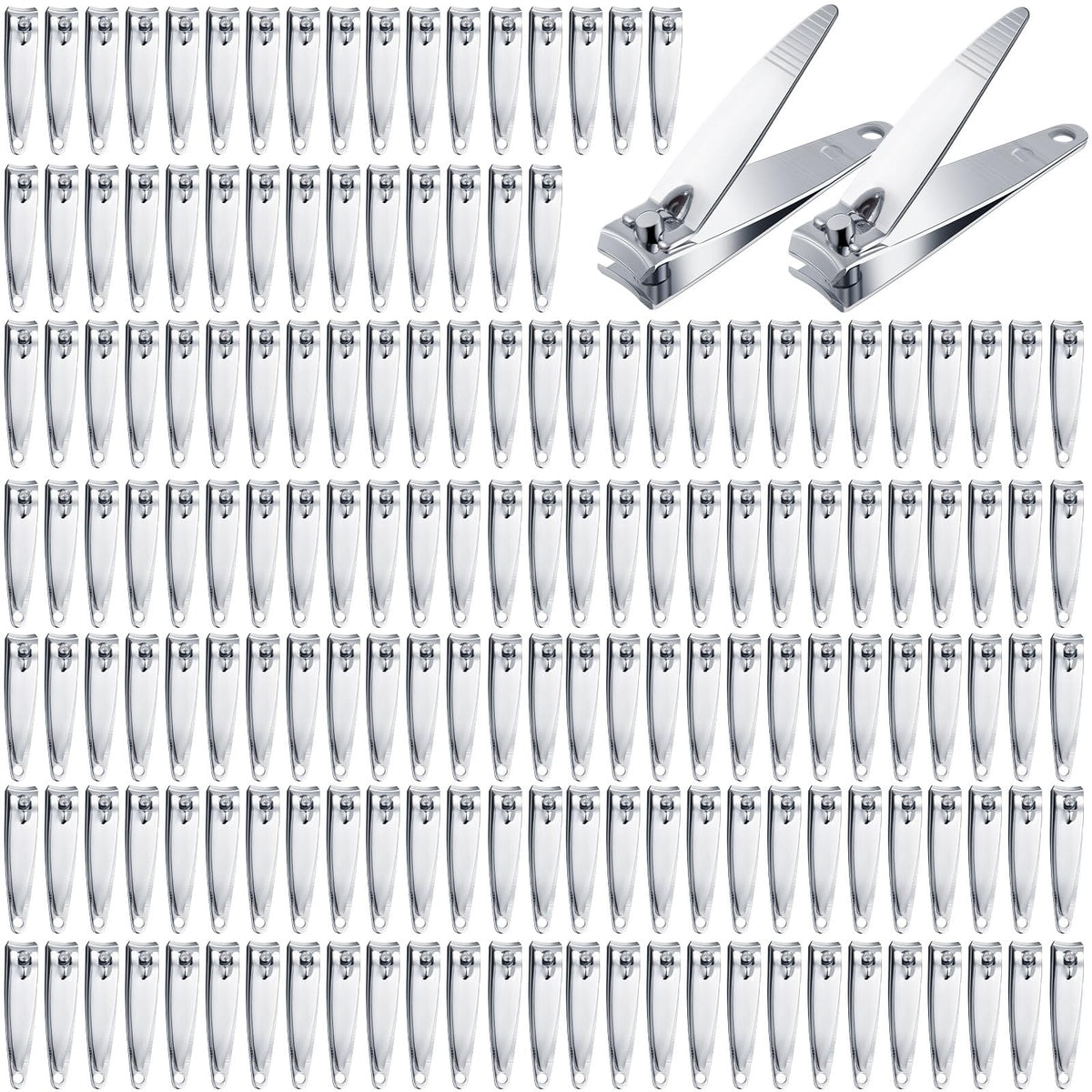 HESTYA bulk nail clippers in stainless steel for durable home use.
