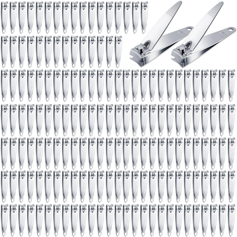 HESTYA bulk nail clippers in stainless steel for durable home use.