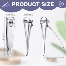 HESTYA compact 5x1 cm nail trimmer fits pockets and key cases.