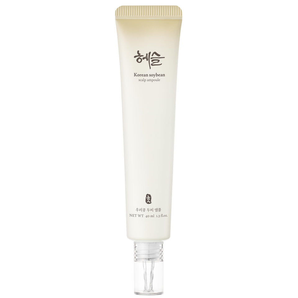 Hesul Scalp Ampoule bottle closeup highlighting improved scalp hydration