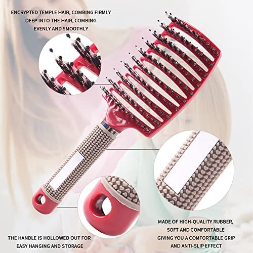 Heubek detangling brush massages scalp while detangling