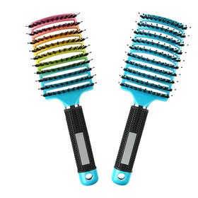 Heubek Magical Ultra Detangling Brush detangles pain-free on wet or dry hair.