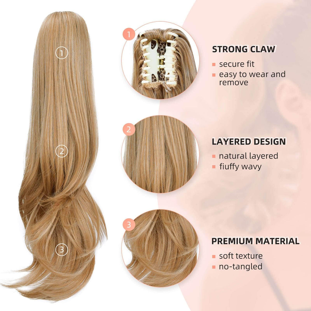 HEWEICSY daily wear ponytail for everyday styling