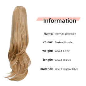 HEWEICSY clip-in ponytail demonstrates quick secure attachment to bun