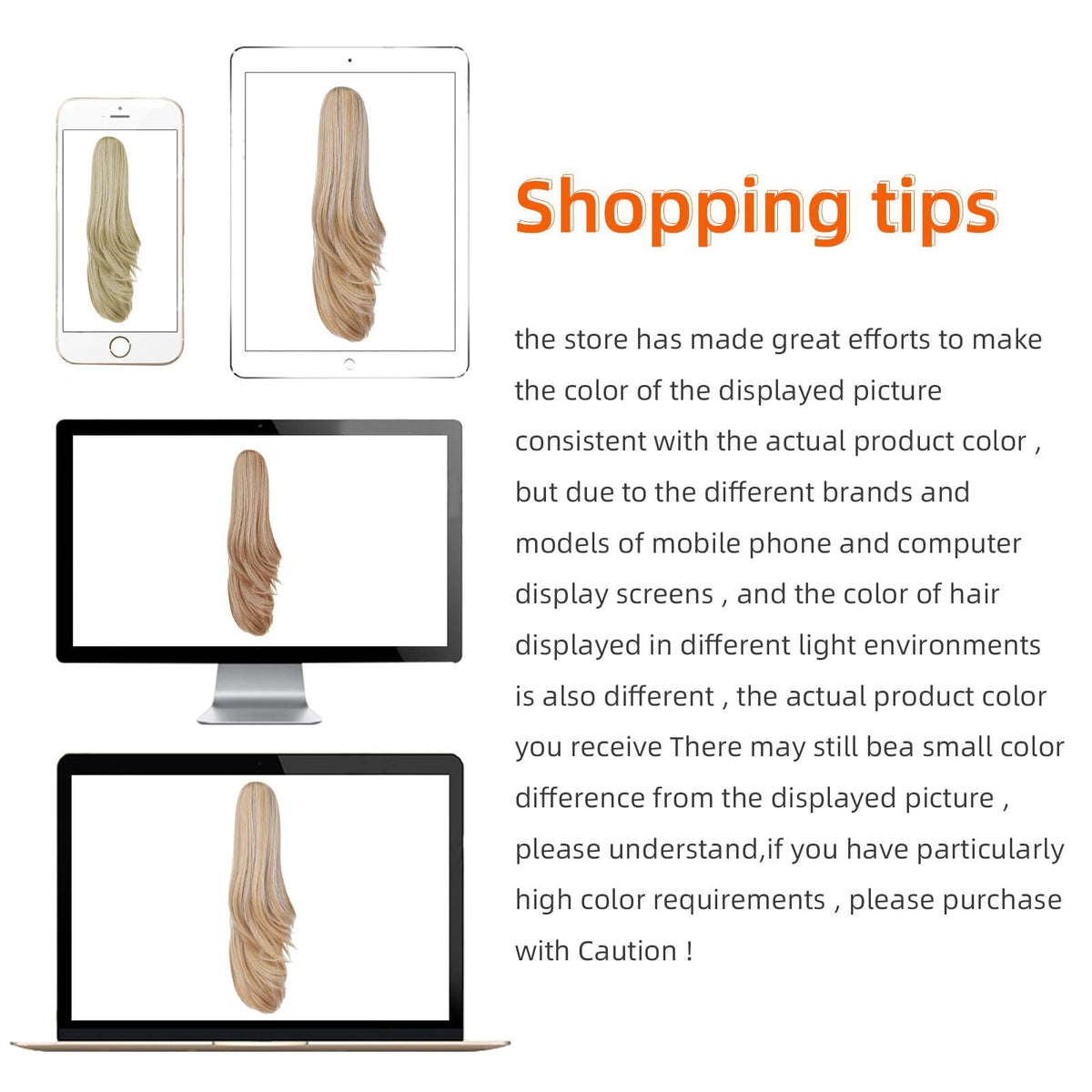HEWEICSY synthetic hair ponytail with natural shine and texture