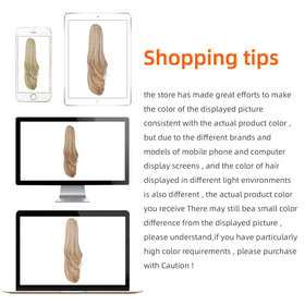 HEWEICSY synthetic hair ponytail with natural shine and texture