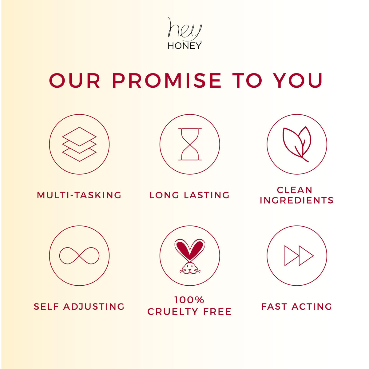 Hey Honey Good Morning Honey Serum applied to cheek demonstrates quick absorption.