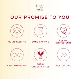 Hey Honey Good Morning Honey Serum applied to cheek demonstrates quick absorption.