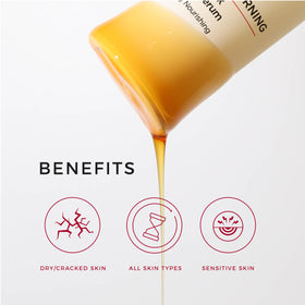 Hey Honey Good Morning Honey Serum with honey extract highlights natural antioxidant source for skin.