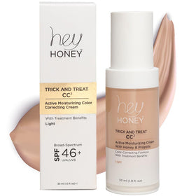 Hey Honey Trick and Treat CC² Cream bottle for smooth, even complexion