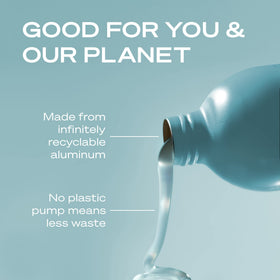 Hey Humans Coconut Mint Body Wash lather on skin demonstrates gentle cleansing and refreshing feel.